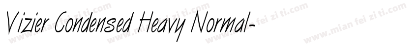 Vizier Condensed Heavy Normal字体转换